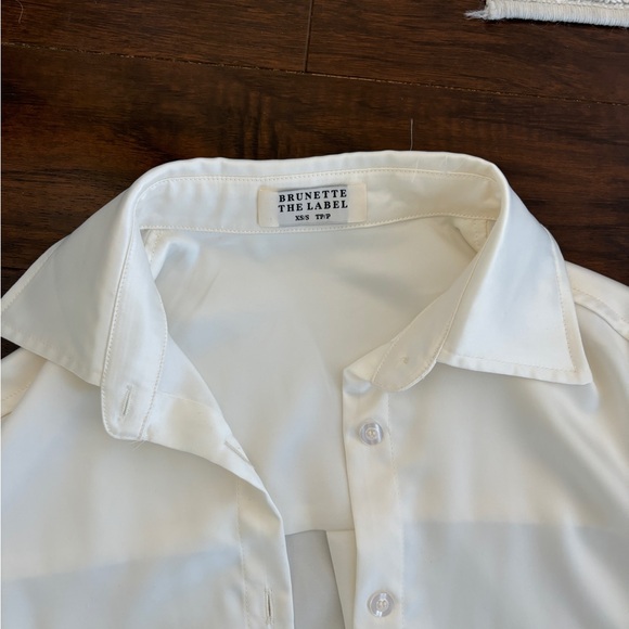 Satin set - button down and trousers - Picture 3 of 3